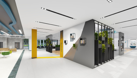 活力线条-阿格瑞办公室及展厅设计方案