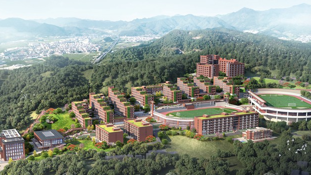 山峦间的教育殿堂——52000m²华弘云浮学校设计装修案例